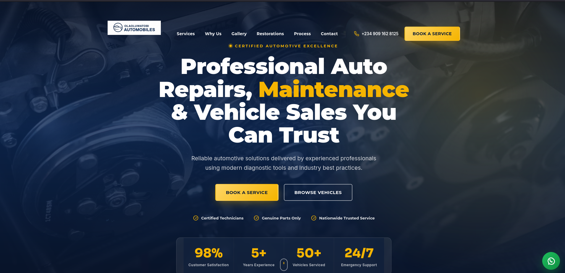 Interior design landing page screenshot